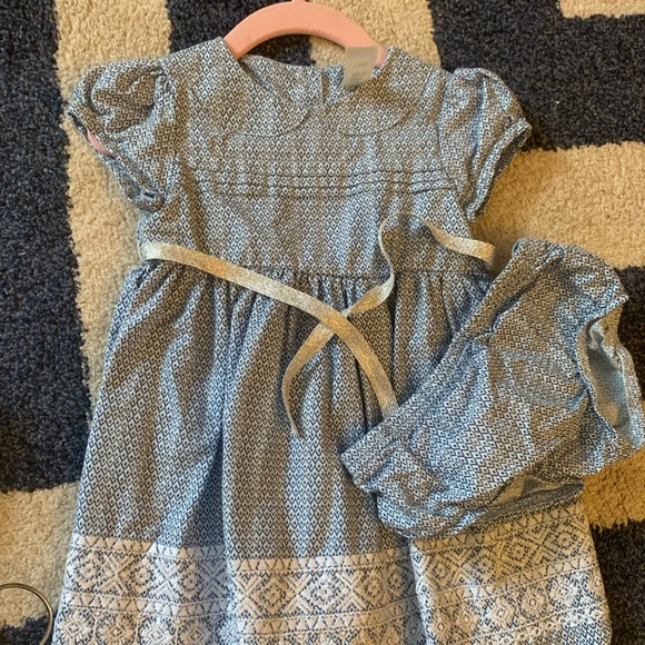 Adorable Little Girl Dresses x 3  - 12-18 Months Hearts Dots Excellent Condition - Picture 4 of 6